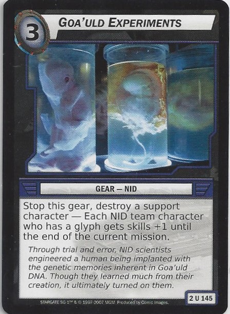Goauld Experiments